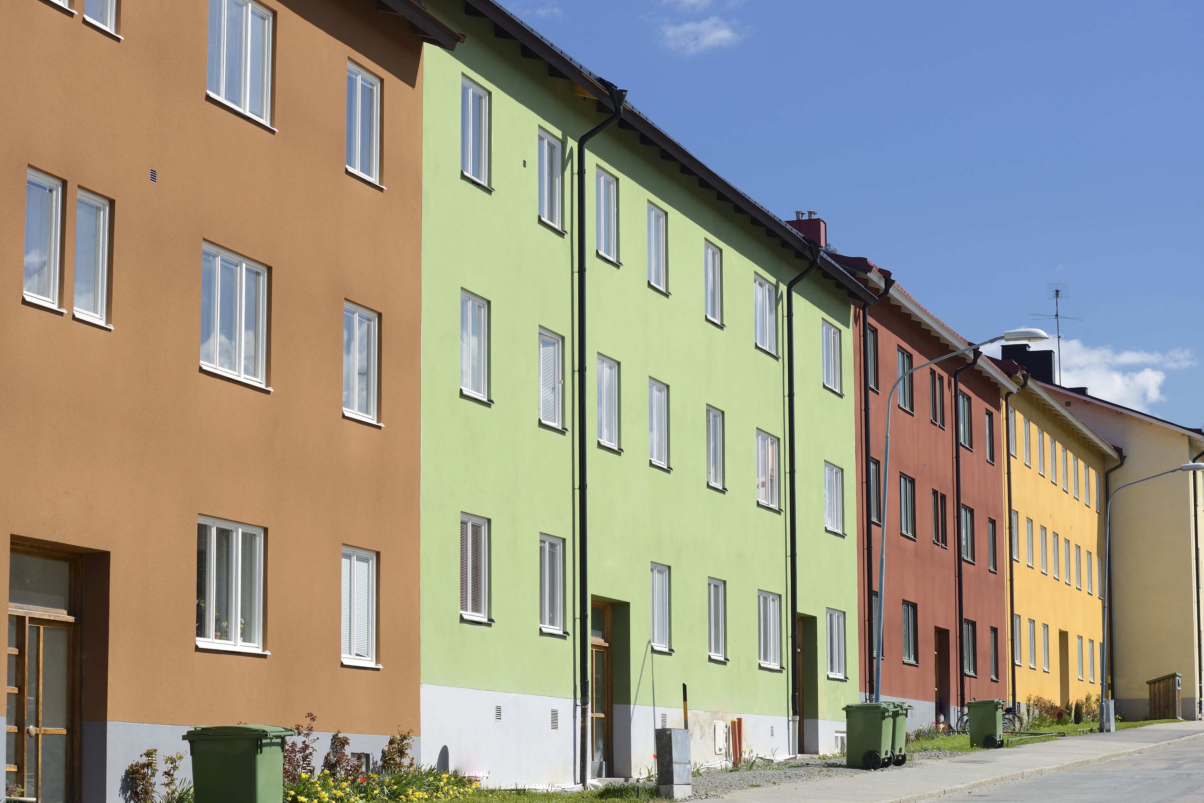 Lejebolig blokke side om side