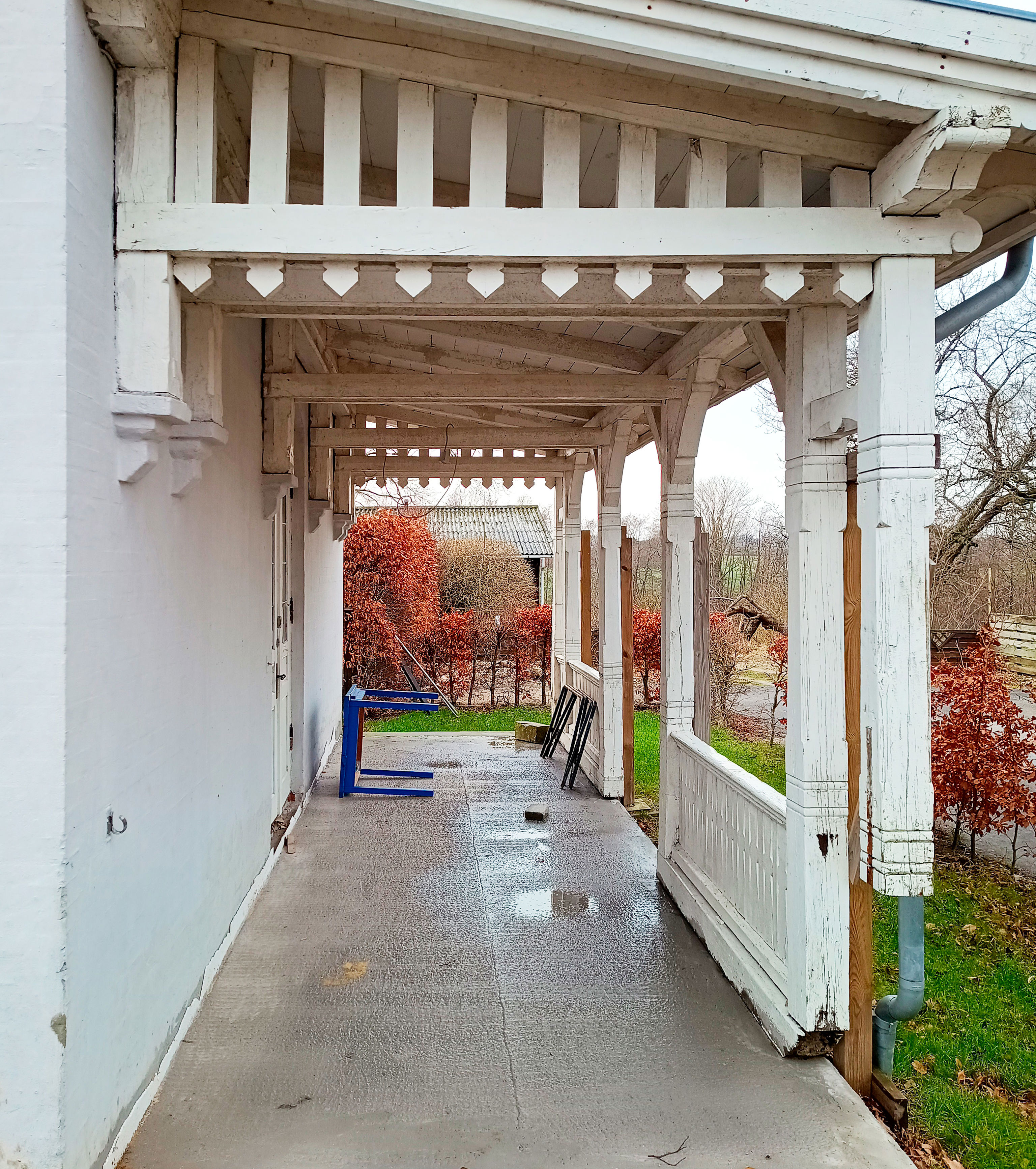 Verandaen, som den så ud før renoveringen.