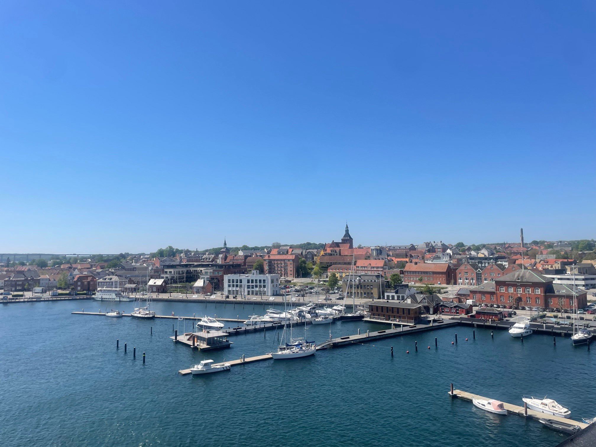 Udsigt mod Jessens Mole fra Svendborg Maritime Erhvervspark