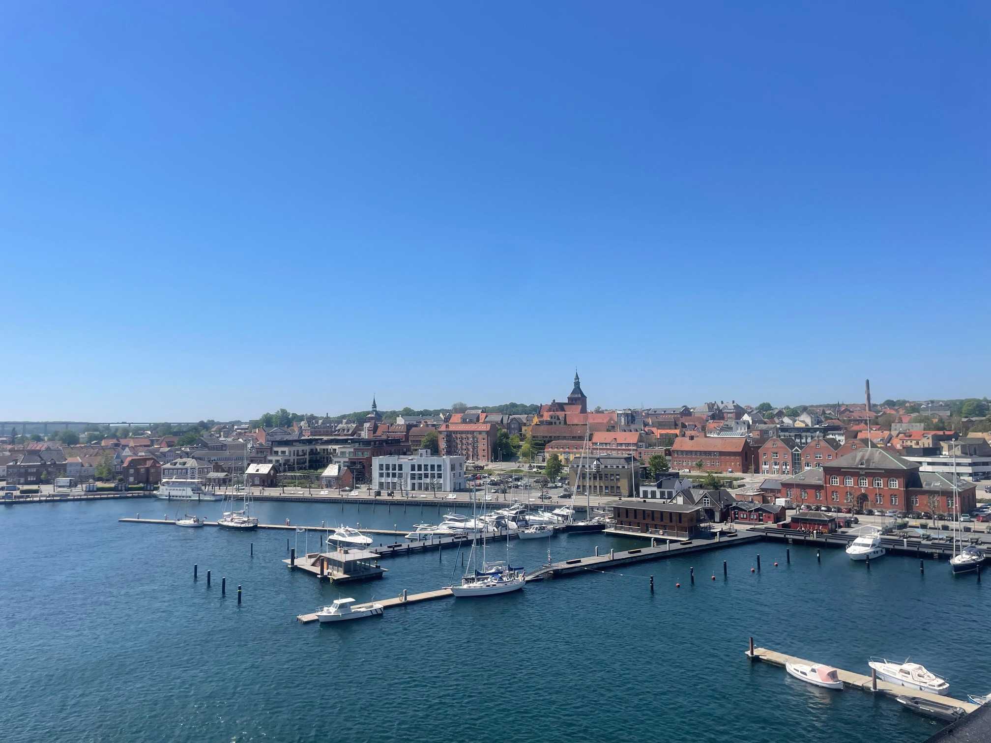 Udsigt mod Jessens Mole fra Svendborg Maritime Erhvervspark