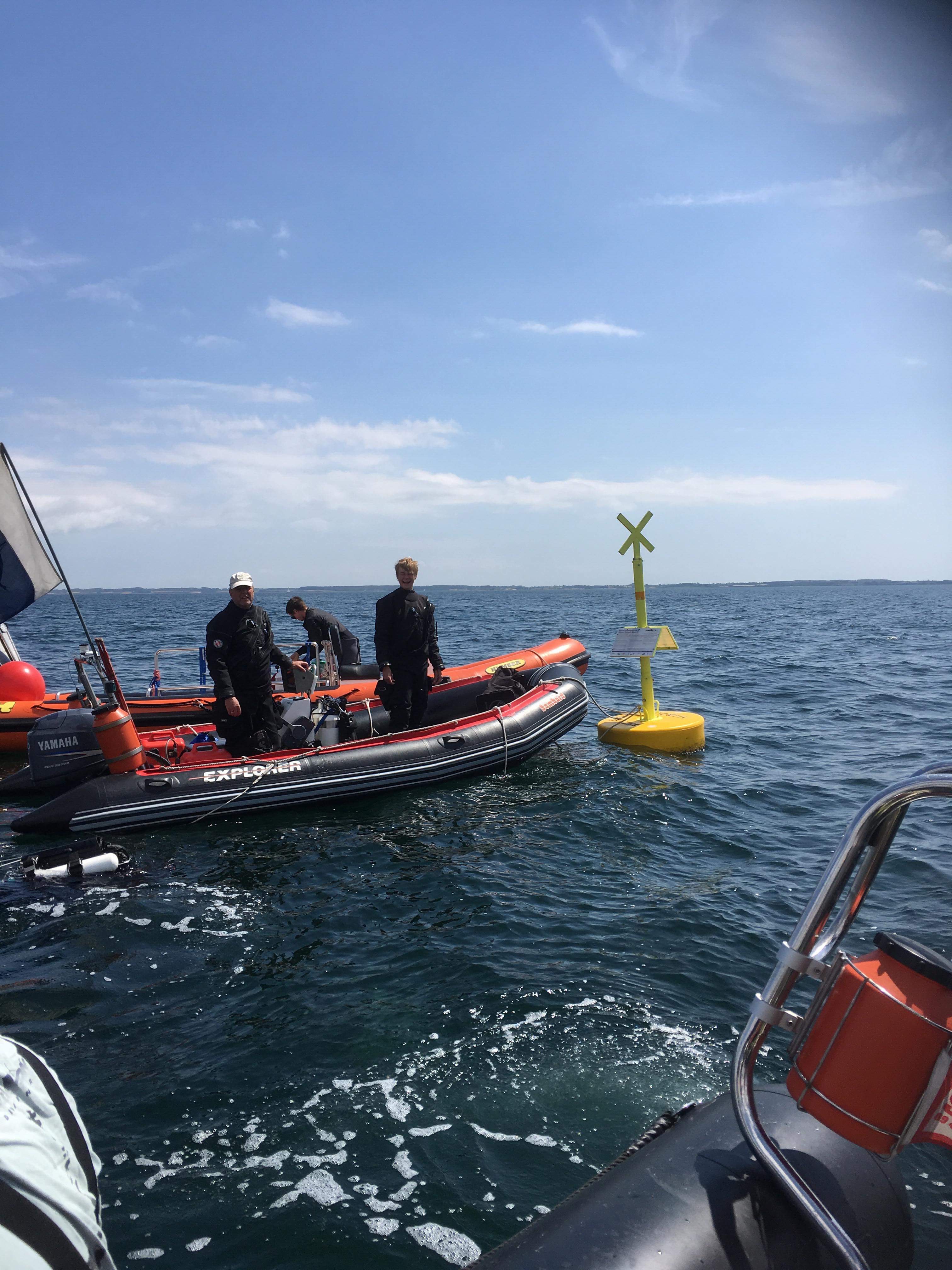 Lokale dykkere på tur